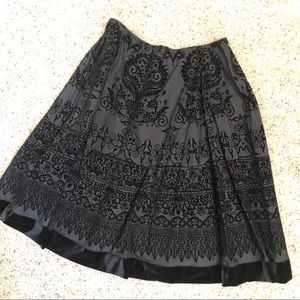 XL Black circle skirt by MSK